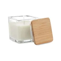 Lumânare parfumată pătrată 50gr personalizat, vedere detaliu