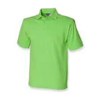 Tricou polo bărbați Henbury Classic 65/35 Pique personalizat, verde