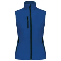 Vestă softshell damă Kariban Softshell Bodywarmer personalizată, albastru