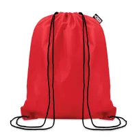 Sac cu cordon 190T RPET personalizat, roșu