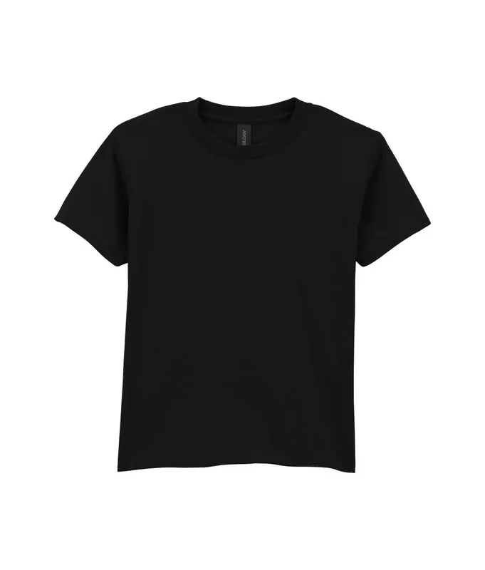 Tricou copii Gildan Softstyle™ Midweight personalizat, negru