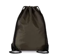 Rucsac Kimood Drawstring Backpack personalizat, verde, în context