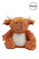 Mumbles Zippie Highland Cow personalizat, pe model