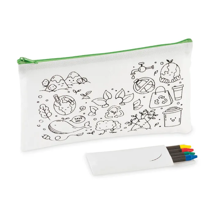 Penar cu 4 creioane colorate personalizat