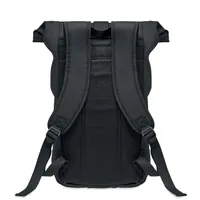 Rucsac "rolltop" din canvas personalizat, vedere spate