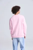 Bluză unisex Just Hoods Organic Sweat personalizată, pe model