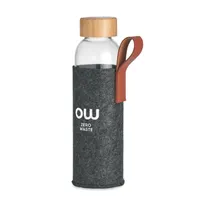 Recipient din sticlă 500 ml personalizat, vedere zona de personalizare