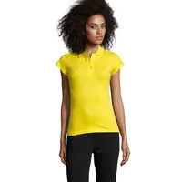 Tricou polo damă Sol's Prescott 170 personalizat, lemon