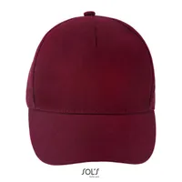 Șapcă SOL'S Long Beach 5 Panel personalizată, roșu