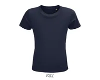 Tricou copii SOL'S Crusader Round-neck Fitted Jersey personalizat, albastru
