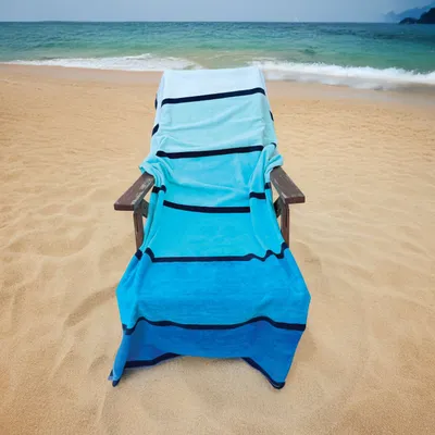 Prosop Olima „turquoise Wave Beach Velour personalizat