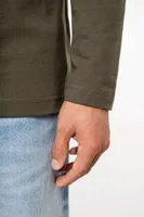 Tricou cu mânecă lungă bărbați Kariban Crew Neck personalizat, pe model