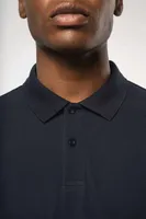Tricou polo bărbați Kariban Organic 180 Piqué Long Sleeves personalizat, pe model