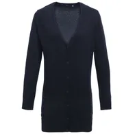 Bluză damă Premier Long Length Knitted Cardigan personalizată, albastru