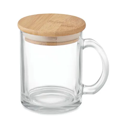 Cană din sticlă reciclată 300 m personalizată