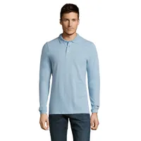 Tricou polo bărbați Sol's Winter II 210 personalizat, sky blue pique