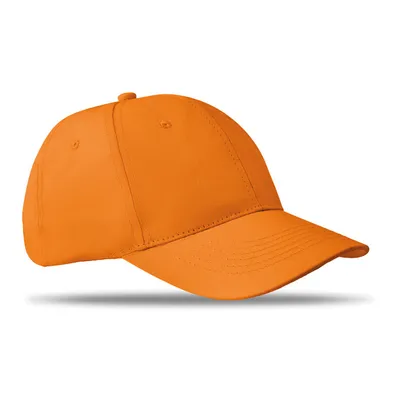 Șapcă baseball cu 6p 160gr personalizată, portocaliu
