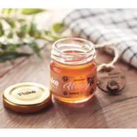 Borcan de miere din flori 50gr personalizat, vedere zona de personalizare