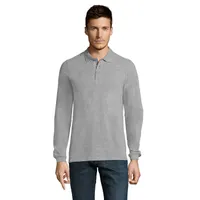 Tricou polo bărbați Sol's Winter II 210 personalizat, gri melange 2