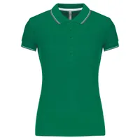 Tricou polo damă Kariban Short-sleeved personalizat, verde