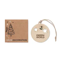 Ornament în formă de minge personalizat, vedere zona de personalizare