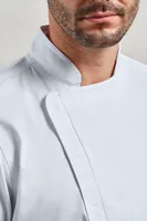 Jachetă unisex Premier Chef S Zip-close Short Sleeve personalizată, pe model