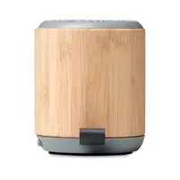 Boxă wireless din bambus 5.3 personalizată, vedere detaliu