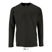 Tricou cu mânecă lungă bărbați SOL'S Imperial Lsl personalizat, negru