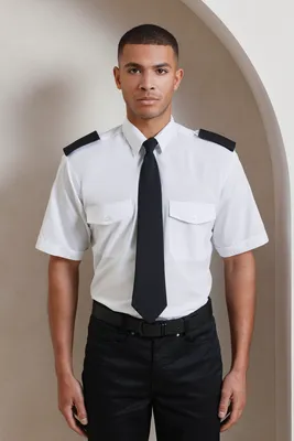 Cămașă bărbați Premier Short Sleeve Pilot personalizată