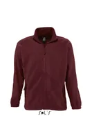 Jachetă polar bărbați SOL'S North Zipped Fleece personalizată, roșu