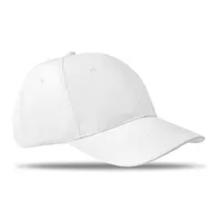 Șapcă baseball cu 6p 160gr personalizată, alb