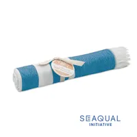 Prosop hammam SEAQUAL® 100x170 personalizat, turcoaz