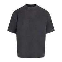 Tricou unisex Anthem Distortion Washed personalizat, negru