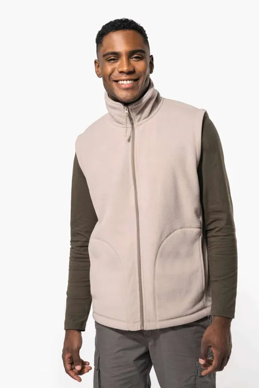 Vestă bărbați Kariban Luca Microfleece Gilet personalizată, pe model
