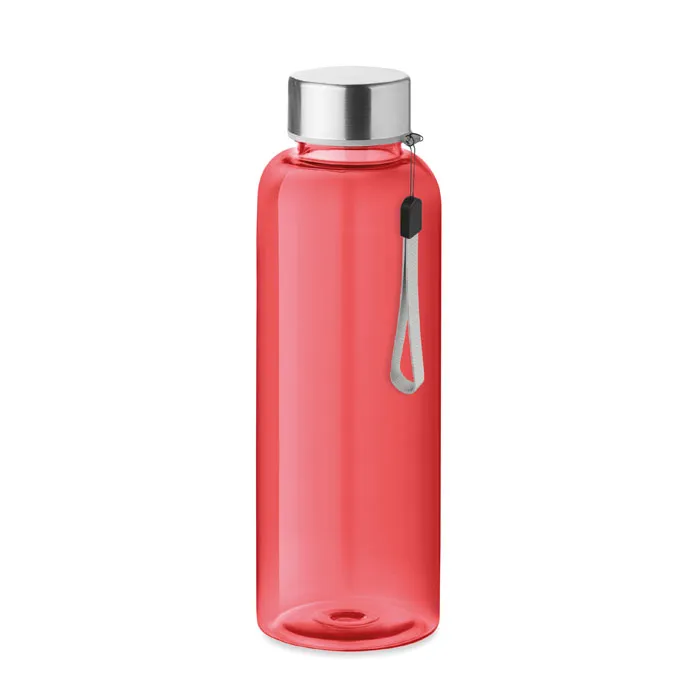 Sticlă de 500ml din RPET personalizată, roșu transparent
