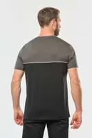 Tricou unisex Designed To Work Eco-friendly Short Sleeve Two-tone personalizat, pe model