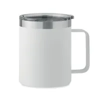 Cană cu perete dublu 300 ml personalizată, alb