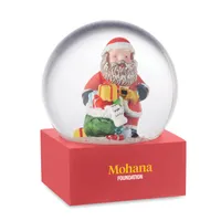 Ornament fulgi zăpadă sticlă personalizat, vedere zona de personalizare
