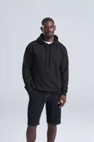 Hanorac unisex Just Hoods Epic Print personalizat, pe model