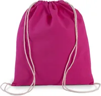Geantă Kimood Organic Cotton Small Drawstring personalizată, roz, în context