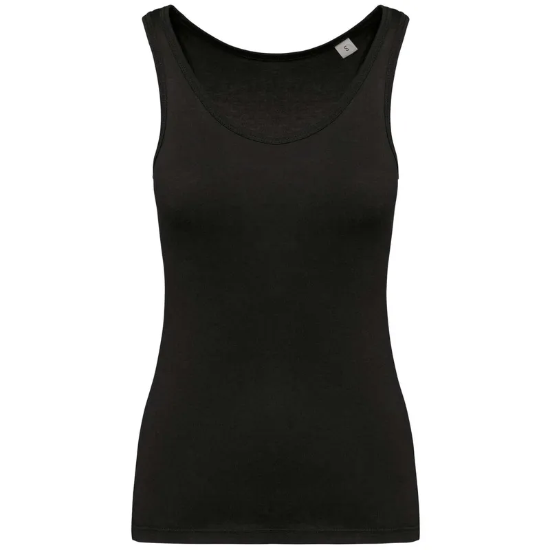 Tricou damă Kariban Eco-friendly Tank Top personalizat, negru