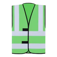 Vestă unisex Korntex Safety Functional Vest Hannover Four Reflective Stripes personalizată, verde