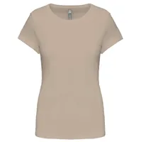 Tricou damă Kariban Short-sleeved Crew Neck personalizat, natural