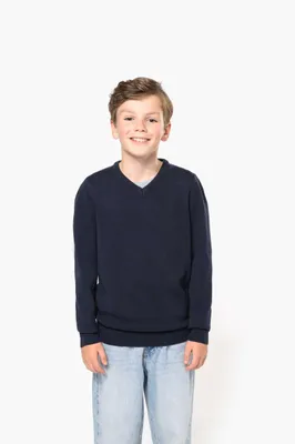 Bluză copii Kariban V-neck Jumper