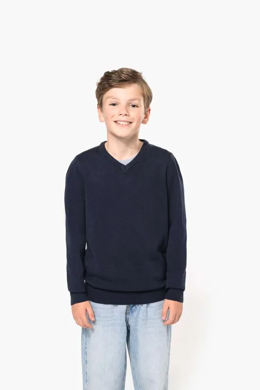 Bluză copii Kariban V-neck Jumper