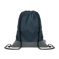 Rucsac cu șnur în 2 tonuri RPET personalizat, albastru marin francez