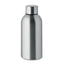 Sticlă cu perete simplu 500 ml personalizată, argint mat