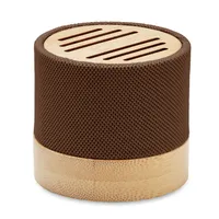 Boxă wireless RPET bambus personalizată, ciocolată