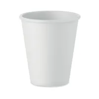 Pahar reutilizabil PLA personalizat, alb