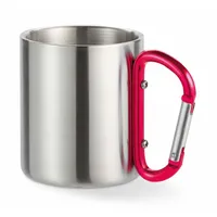 Cană perete dublu și carabină personalizată, roșu